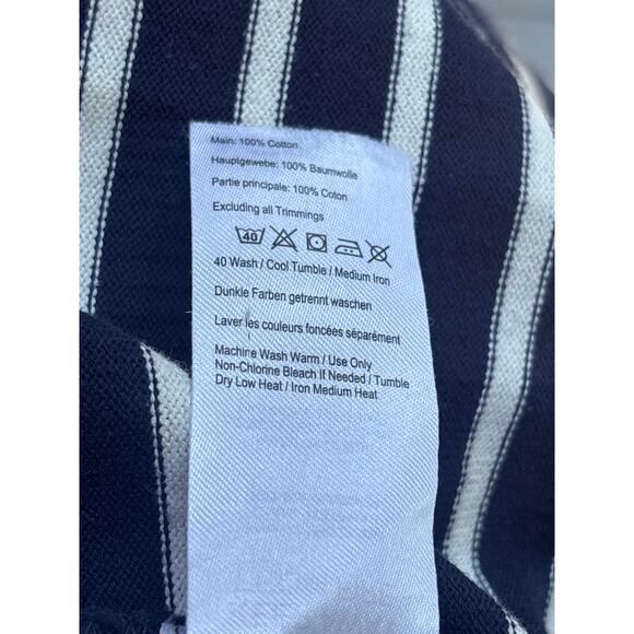 Joules Mariners Grade Nautical Dress 14 Blue White Stripes Thick Knit Pullover - Picture 10 of 11